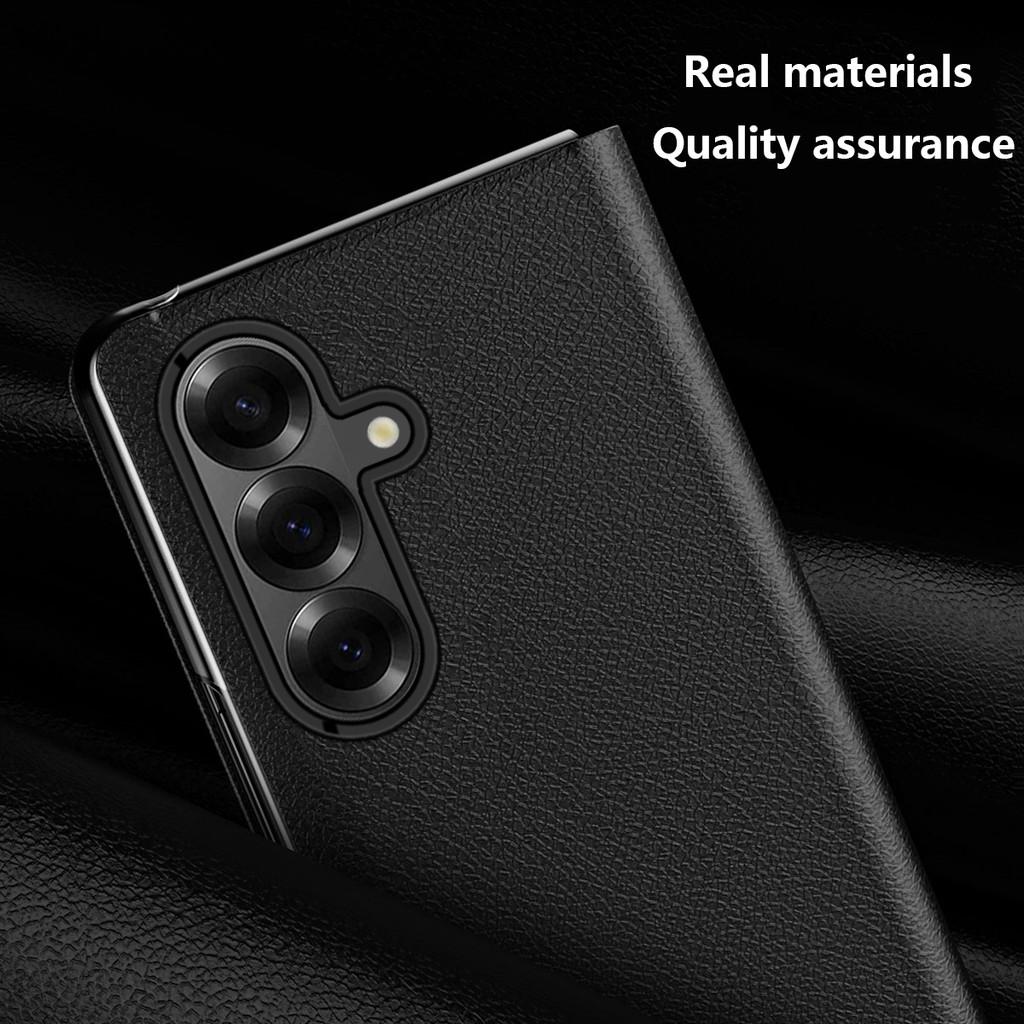 For Samsung Galaxy Z Fold 7 5G Luxury PU Leather Card Slot Wallet Bracket Phone Case Full Protection Shockproof For Galaxy Z Fold 6 5 4 3 2 Case