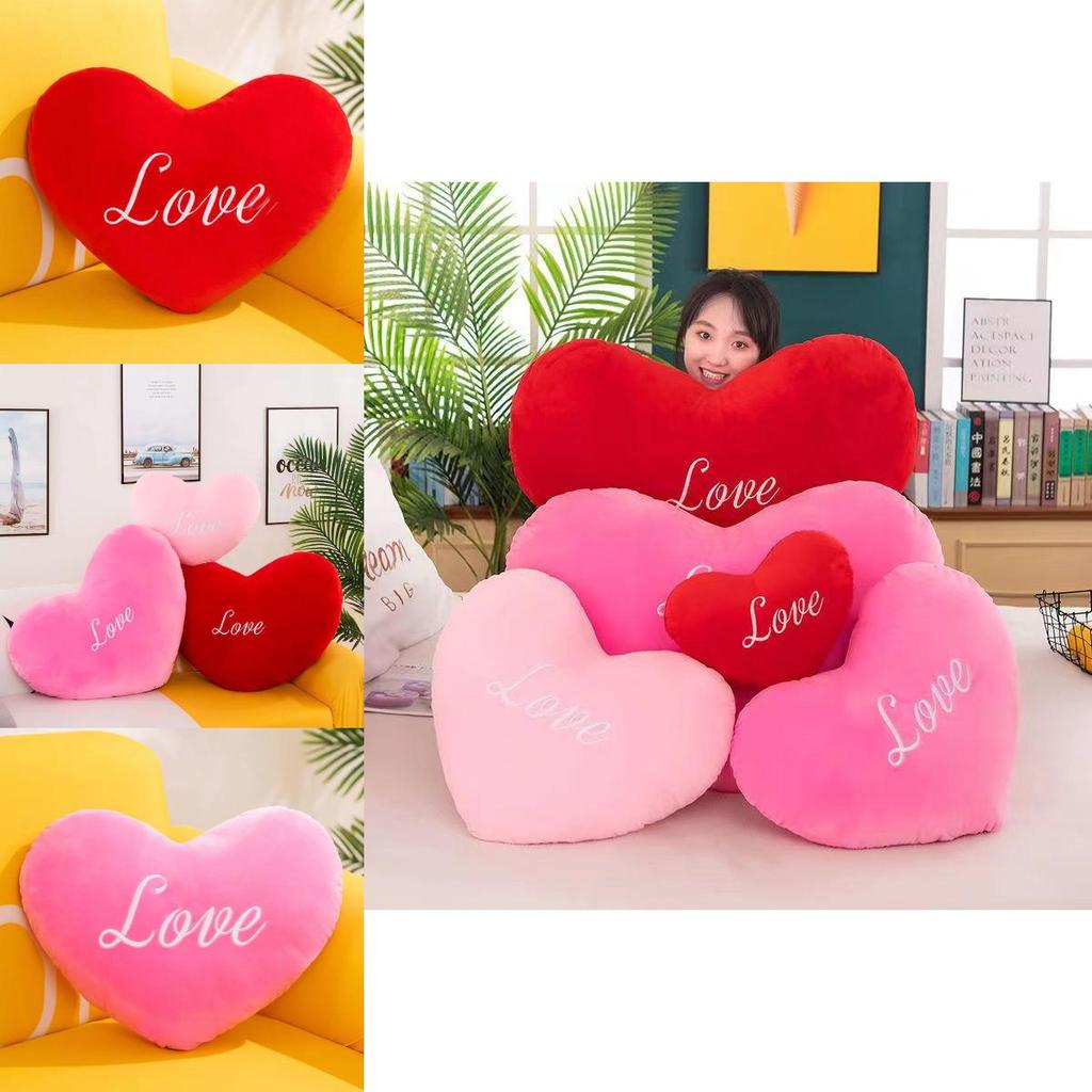 Cute Heart-shaped Plush Pillow For Girls Decorative And Soft Gift For Qixi Festival