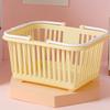 Storage Basket Multifunctional Compact Plastic   Basket with Handle for Desk