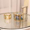 Glass Hexagonal Ring Box Gold Jewelry Storage Box Accessory Box Jewelry Accessory Box  Wedding