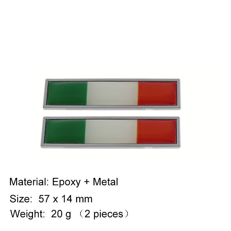 Premium Italy Italian National Flag for Laptop Wall SUV Off Road car Engine Hood Fender trunk Tail Rear Decal Emblem Badge Sticker