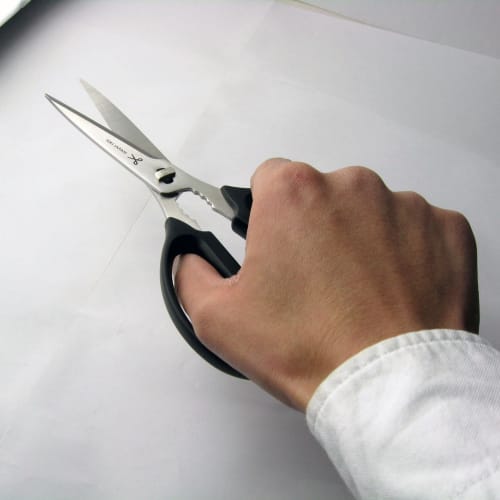 Nagao Seki Kitchen Scissors, 18cm, Disassembleable and Washable, Stainless Steel, Made in Japan