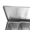 Xinjigaoge Stainless Steel 6-Compartment Condiment Box