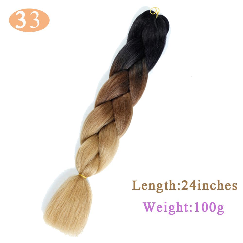 

24-дюймовые светящиеся крученые косы, плетение наращивания волос, Джамбо-косички, синтетические волосы с эффектом омбре