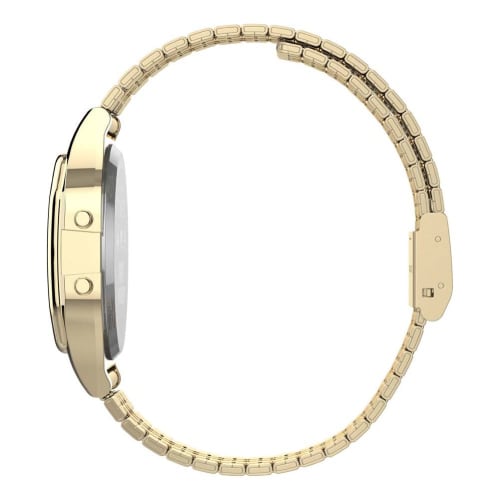 Timex T80 x Space Invaders 34mm Quartz Stainless Steel Strap Gold 18 Casual Watch (Model: TW2V30100YB)