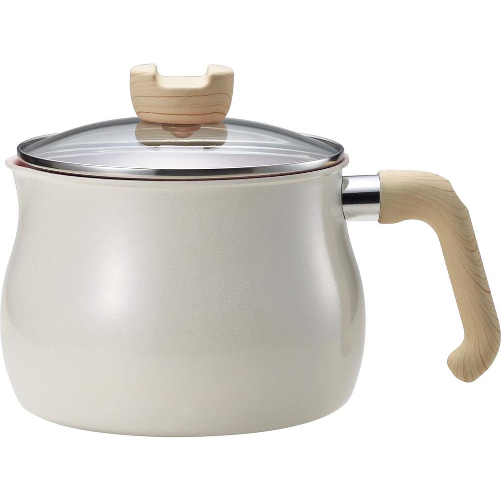 Wahei Freiz Multi-Pot L size 14cm 3L (serves up to 4 people) White 7 uses: boiling, simmering, boiling, cooking rice, stir-frying, deep-frying,