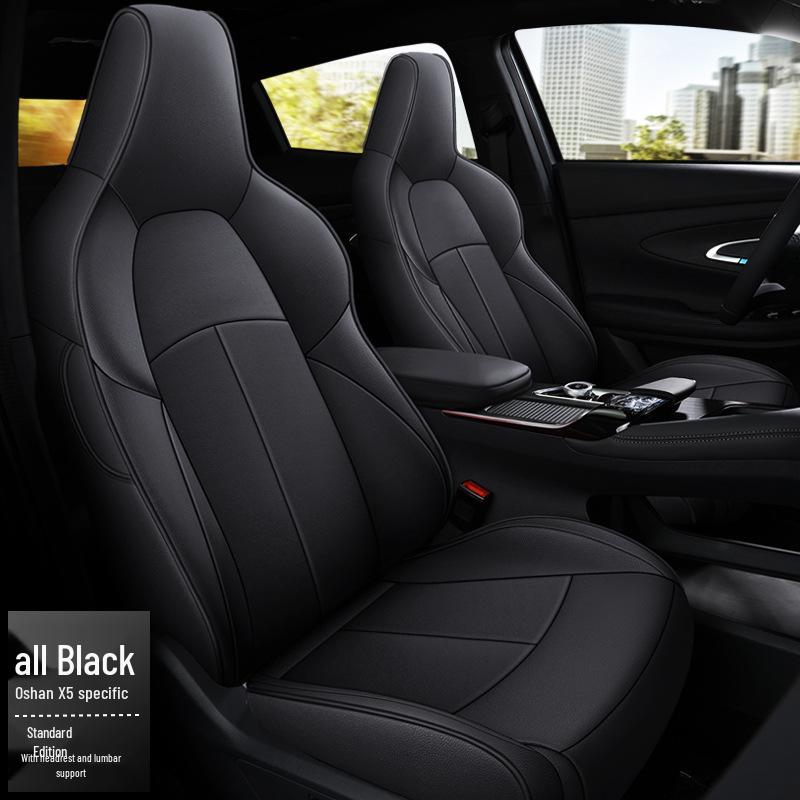Oshan X5 Four Seasons Universal Leather Seat Cushion - Full Surround for Five Seats