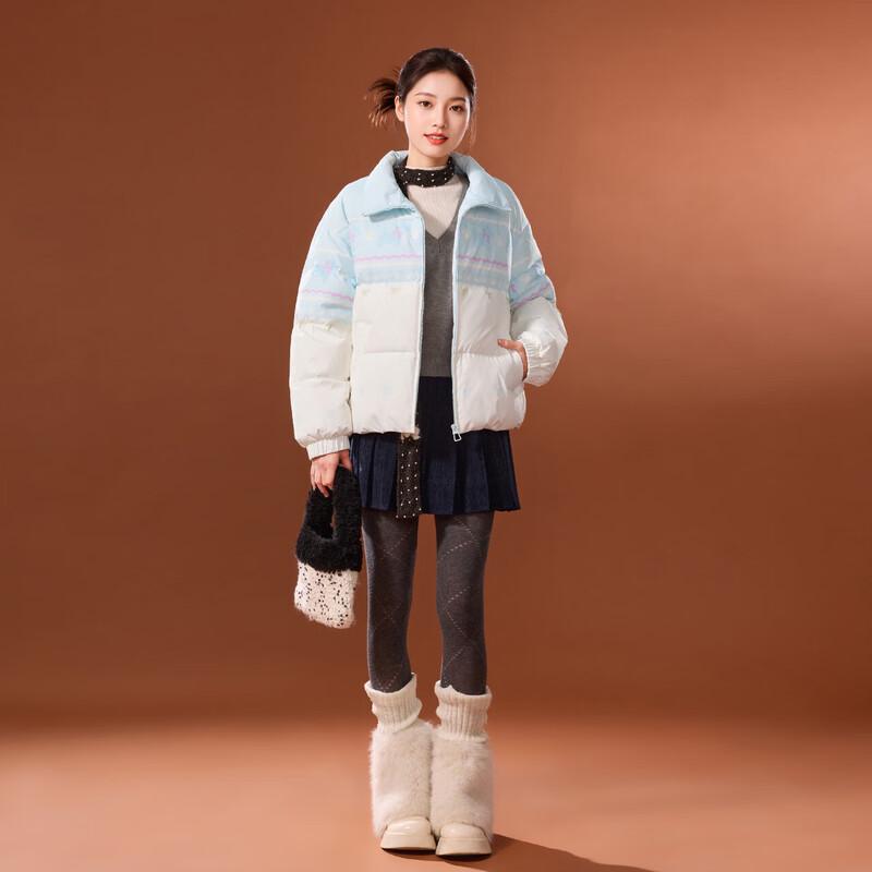 IEF Women's Korean Style Short Down Jacket