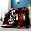 Football Player With Ball Home Customize Your Name Blankets Comfortable Soft Portable Allseason Multipurpose Blanket For Picnic Sofa Office Bed Living