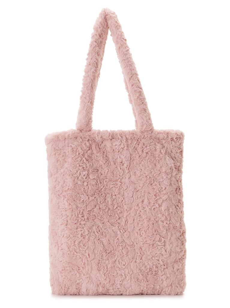 gelato pique EC Limited Eco Fur Tote Bag PWGB244767 Women's Pink PNK Free Size Soft Fluffy Shoulder Handbag Large Capacity