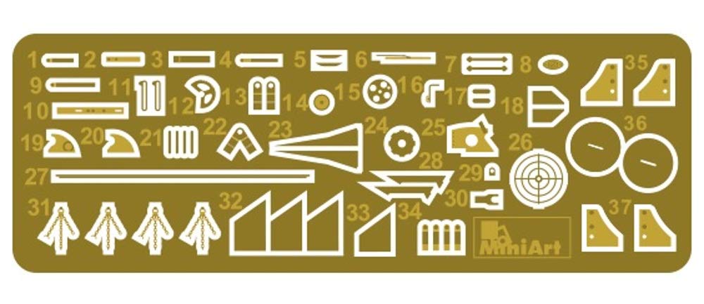 Miniart 1/35 Scale Soviet M-4 Quad Maxim AA Machine Gun Plastic Model Kit MA35211