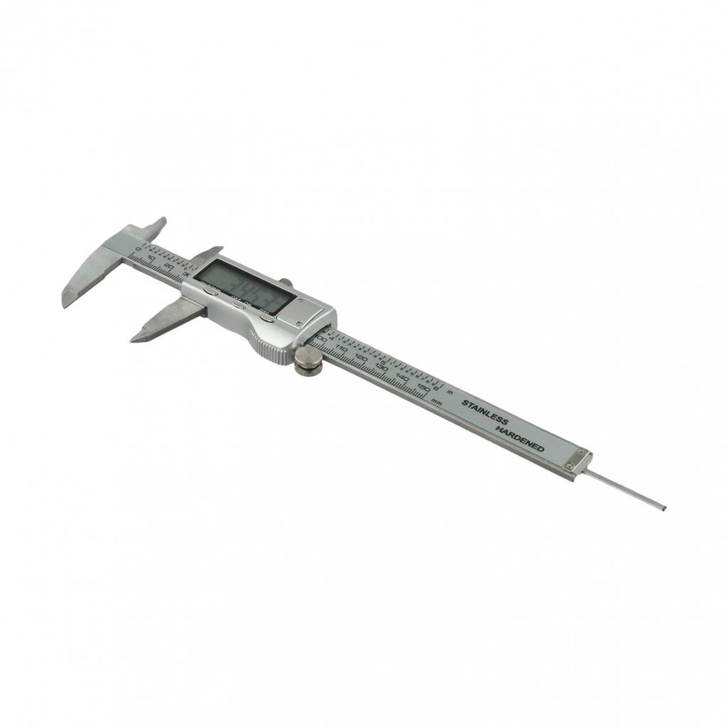 Stainless Steel Digital Vernier Caliper 0.01 Mm 1 X Button Cell 1.55V