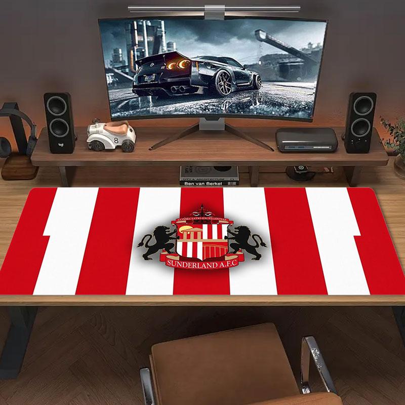 Sunderland Association Football Club Logo Large Size Mouse Pad Large Gaming Table Cushion Non-slip Laptop Tablet Big Mousepad XXL Mat Mini PC Playmat