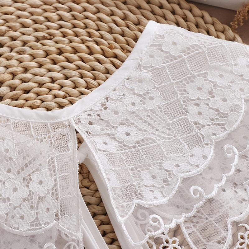 Flower Polyester Neckline Clothing Sewing Supplies Hollow Lace Material Lace Collar Skirt Shawl Wedding Dress Supplies