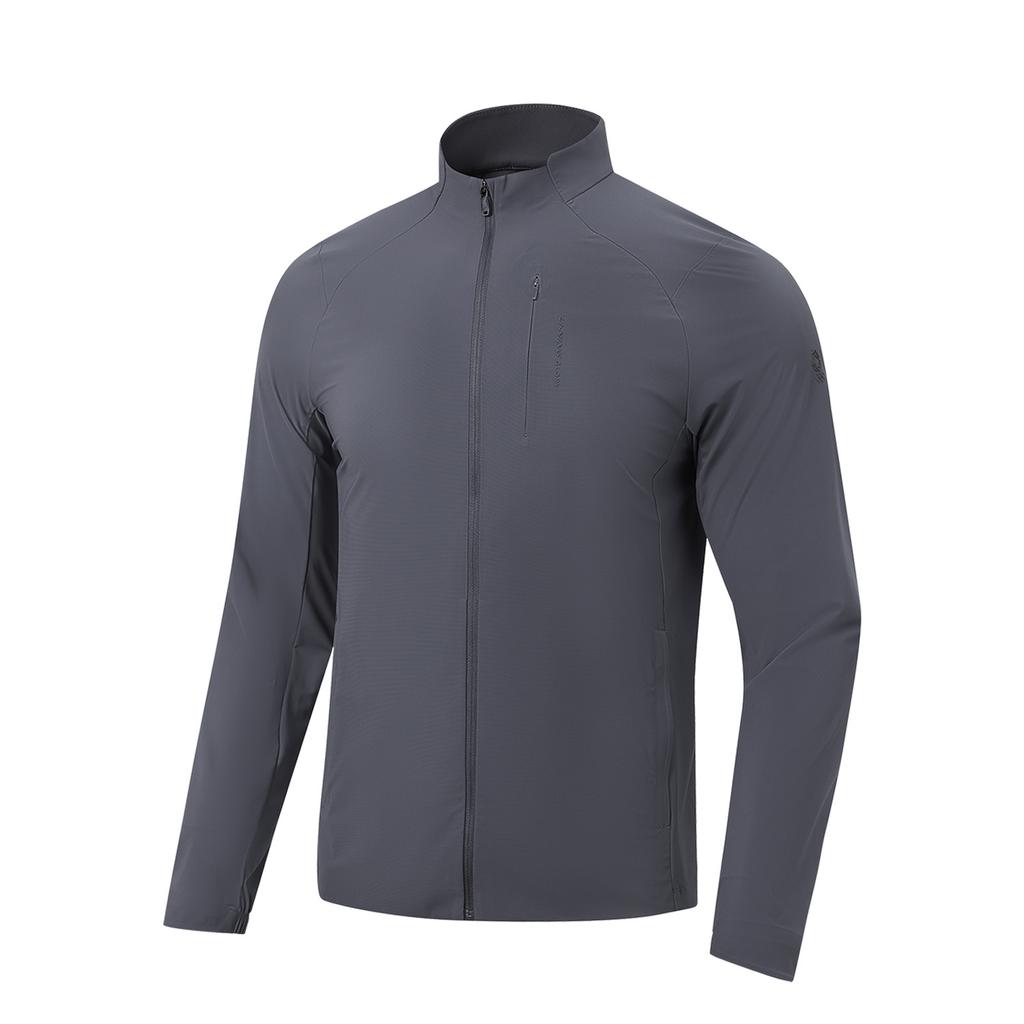 Li Ning Honor Gold Standard Zipper Solid Color Stand Collar Jacket Men jackets AYYW029-3
