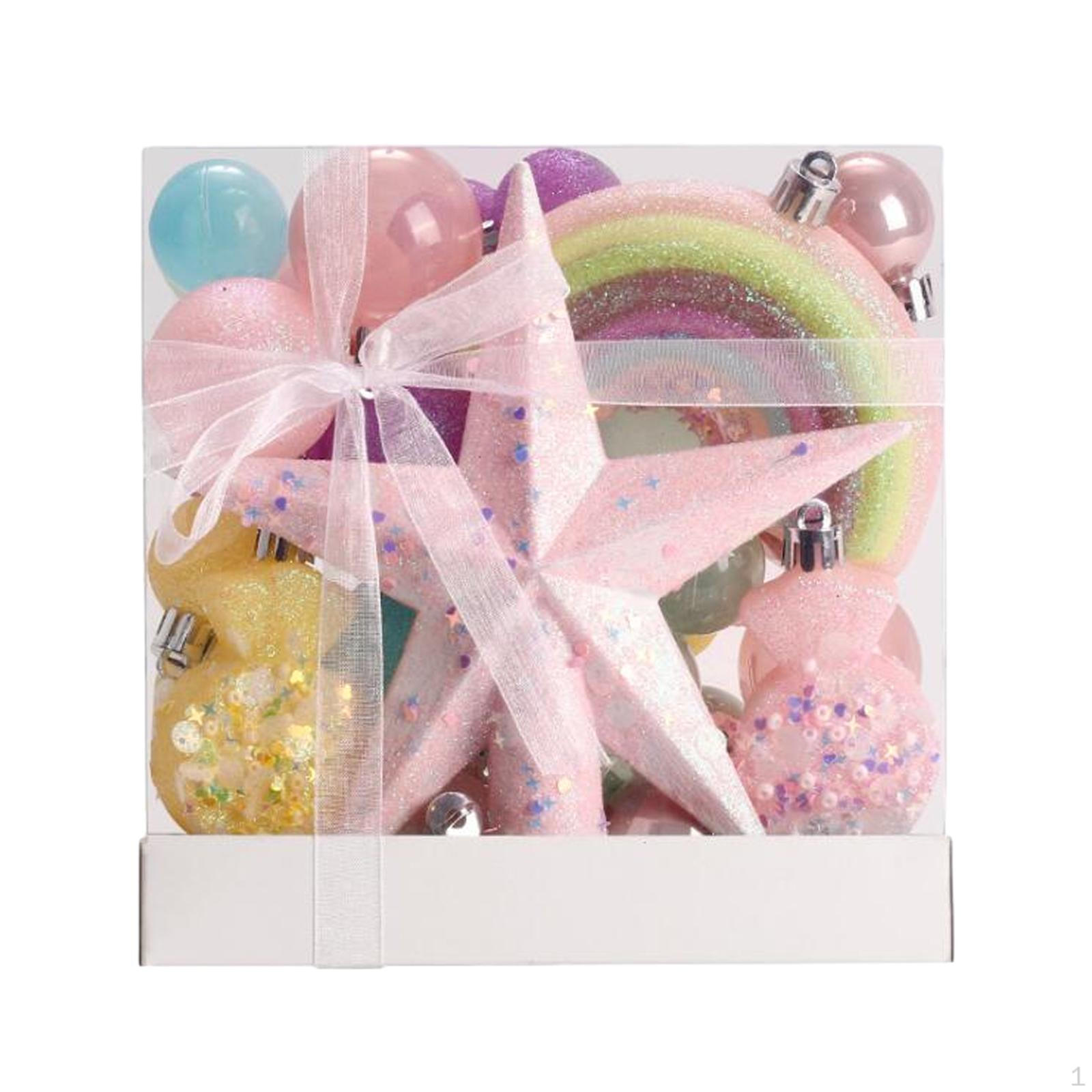 

40x Christmas Balls Ornaments Baubles Set DIY Projects Hanging Tree Decoration Xmas for