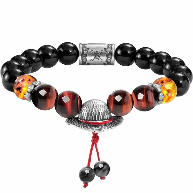Rastaclat Little Lion One Piece Limited Gift Box Luffy Sabo Ace National Trend New Chinese Style Little Lion Chinese Style Agate Bracelet RC10PLF023