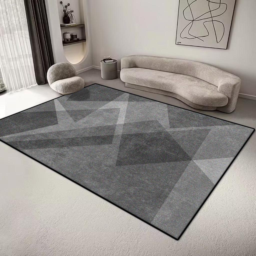 Geometrischer Teppich im nordischen Stil für Wohnzimmer Minimalismus Dekoration Schlafzimmer Große Teppiche 200x300CM Bürobereich Rutschfeste Bodenmatte