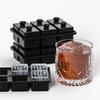 Eiswürfelform mit großem Fassungsvermögen und aufwendigem Gravurmuster erzeugt Rombus-Eis für Whiskey- und Cocktail-Liebhaber