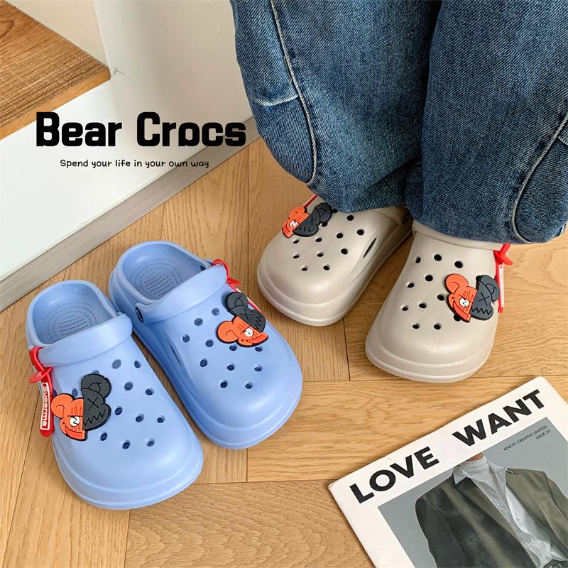 Hole Shoes Children's Slippers Summer Boys and Girls Babies Children Wear Thick-soled Non-slip Children's Bag Head Sandals