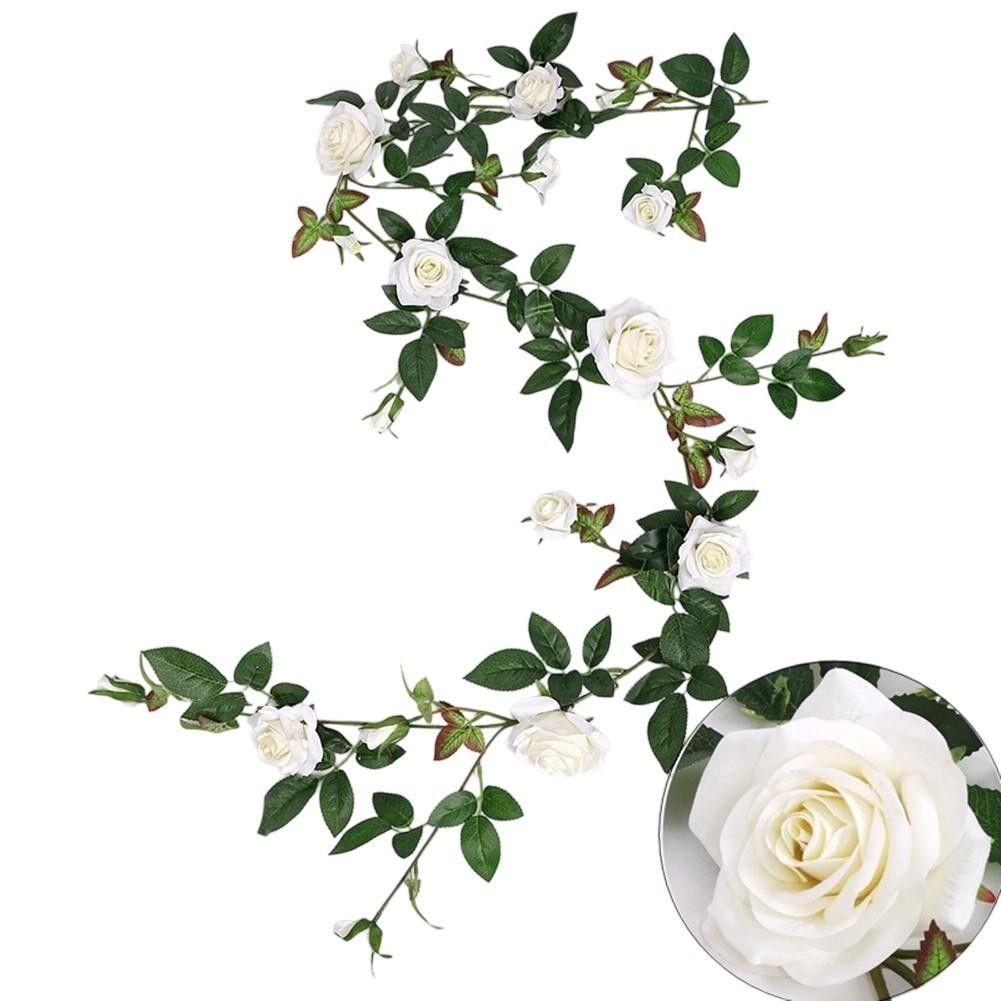 

Artificial Rose Vine Home Decor Wedding Decoration белый