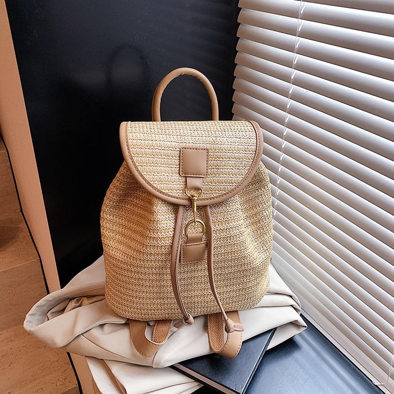 

Плетеная соломенная сумка женская большой вместимости новая летняя дорожная сумка для отдыха студенческая сумка для занятий хаки