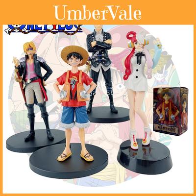 Limitowana Edycja Czerwone Figurki z Filmu One Piece Monkey D. Luffy Roronoa Zoro Sanji I Usopp 18cm Zabawki z PVC