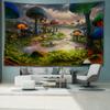 After Rain Mushroom Forest Tapestry Wall Hanging Bohemian Abstract And Minimalist Modern Style Living Room Bedroom Home Decor