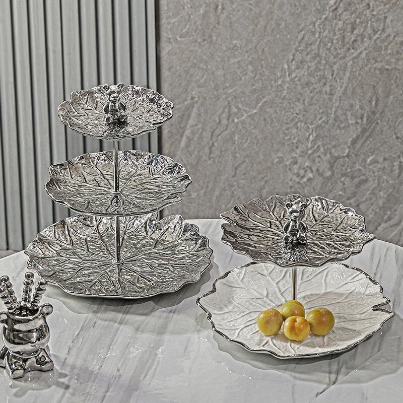 Naijiang Multi-tier Ceramic Fruit & Snack Plate