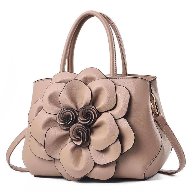 Women Bags Luxury Handbags Famous Designer Women Bags Casual Tote Designer High Quality NEW Flowers Interior Slot Pocket