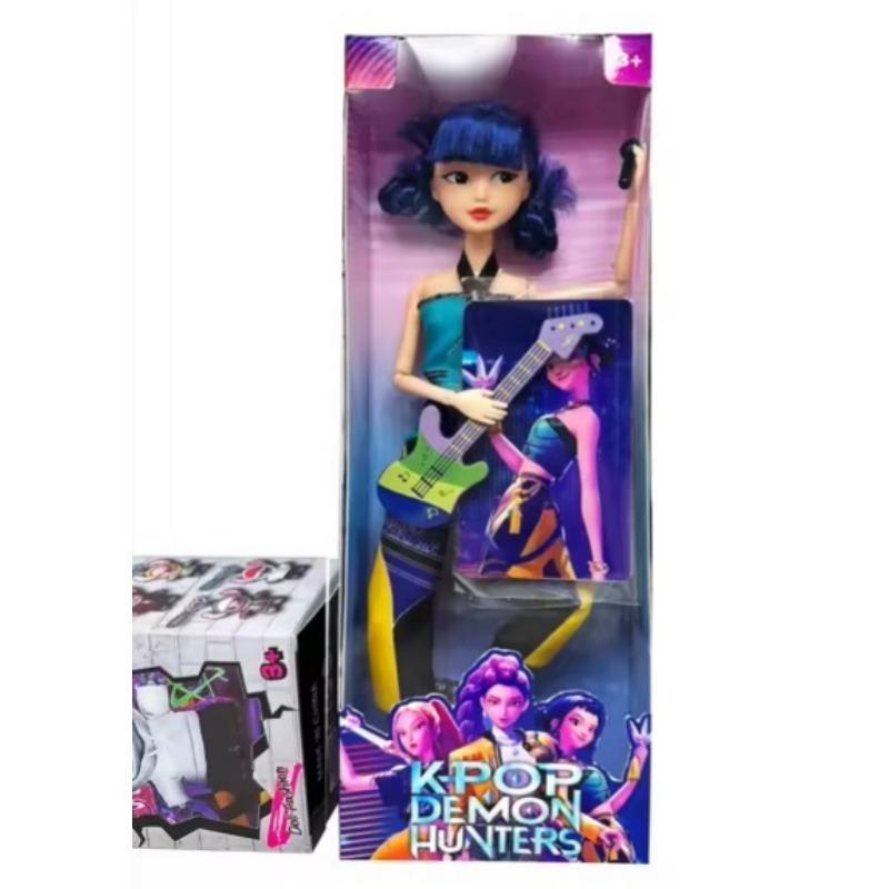 Kpop Demon Hunters Girl Group Action Figure Anime Cartoon Dolls Movable Joints Model Toy Desktop Decor Collection Girl Gift