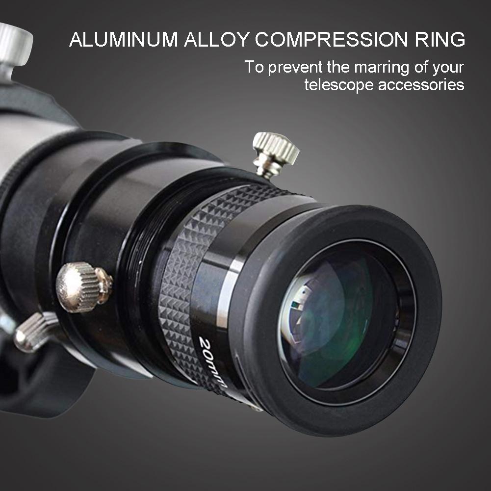 M42X0.75 to 1.25inch Adapter Aluminum Alloy Compression Ring for Telescope Track