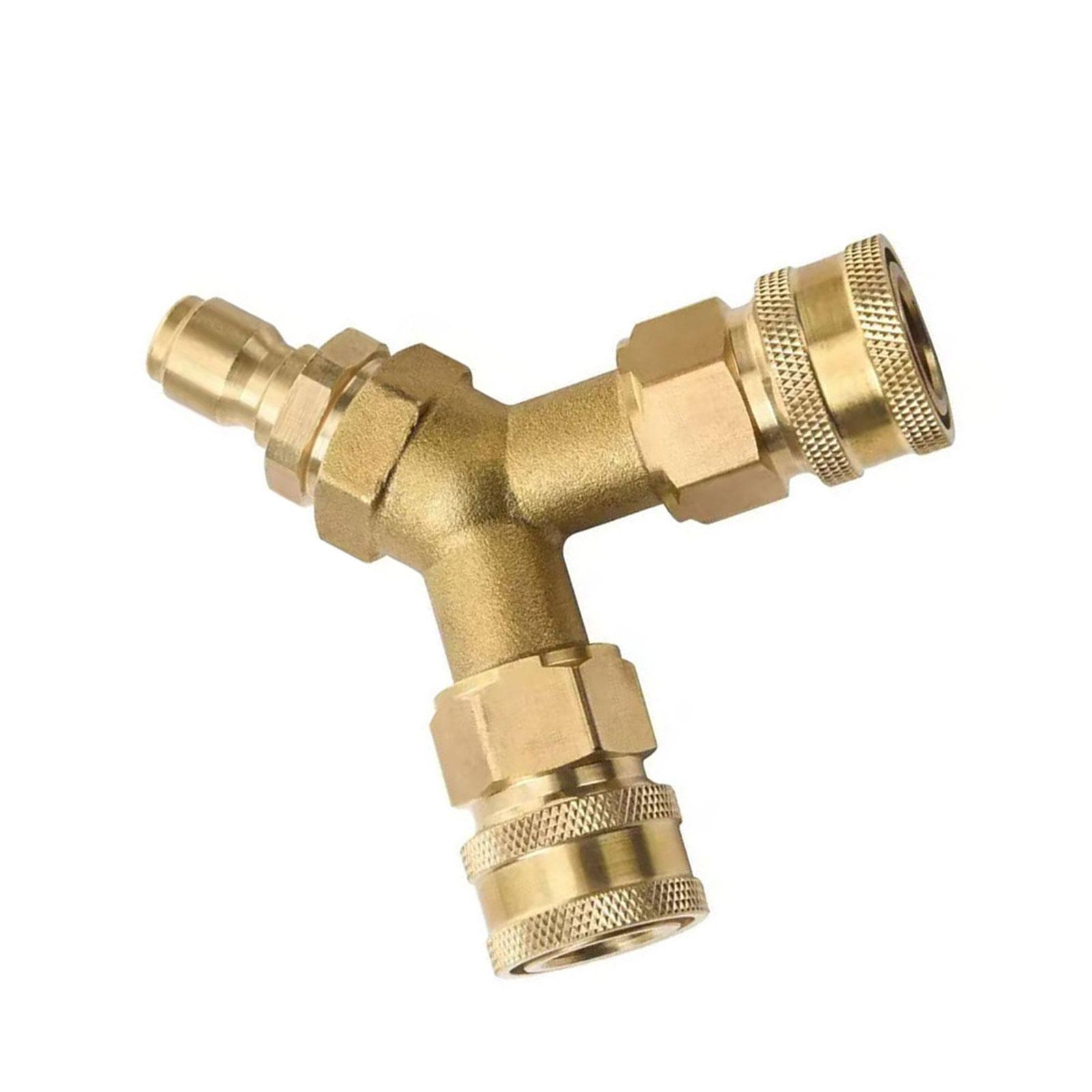 

Мойка высокого давления Тройник 3/8 дюйма Фитинг Разветвитель Муфта Быстроразъемное соединение Разветвительный клапан для мойки высокого давления