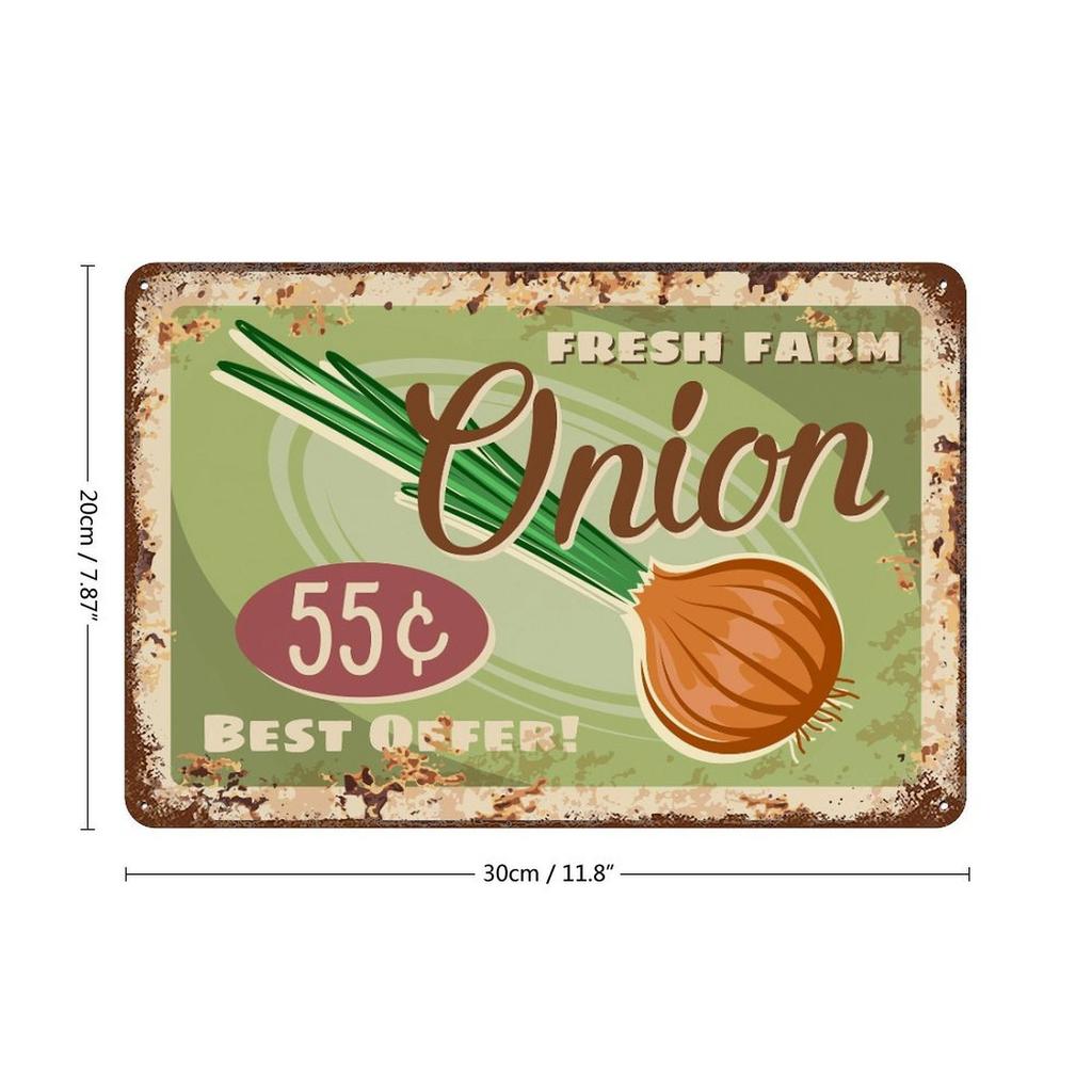 1 Pack Vintage Industrial-style Metal Signage, Distressed Aged Look, Decorative Display for Bar Café Home Kitchen or Living Room