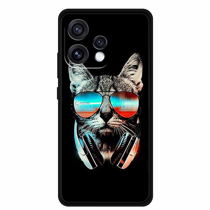 

Для Oppo Reno 15 15c Чохол Свіжа Квітка М який Силікон ТПУ Чохли для Телефону для Reno15 Reno15C Ударостійкий Крутий Вовк Тварини Захисний For Reno 15C