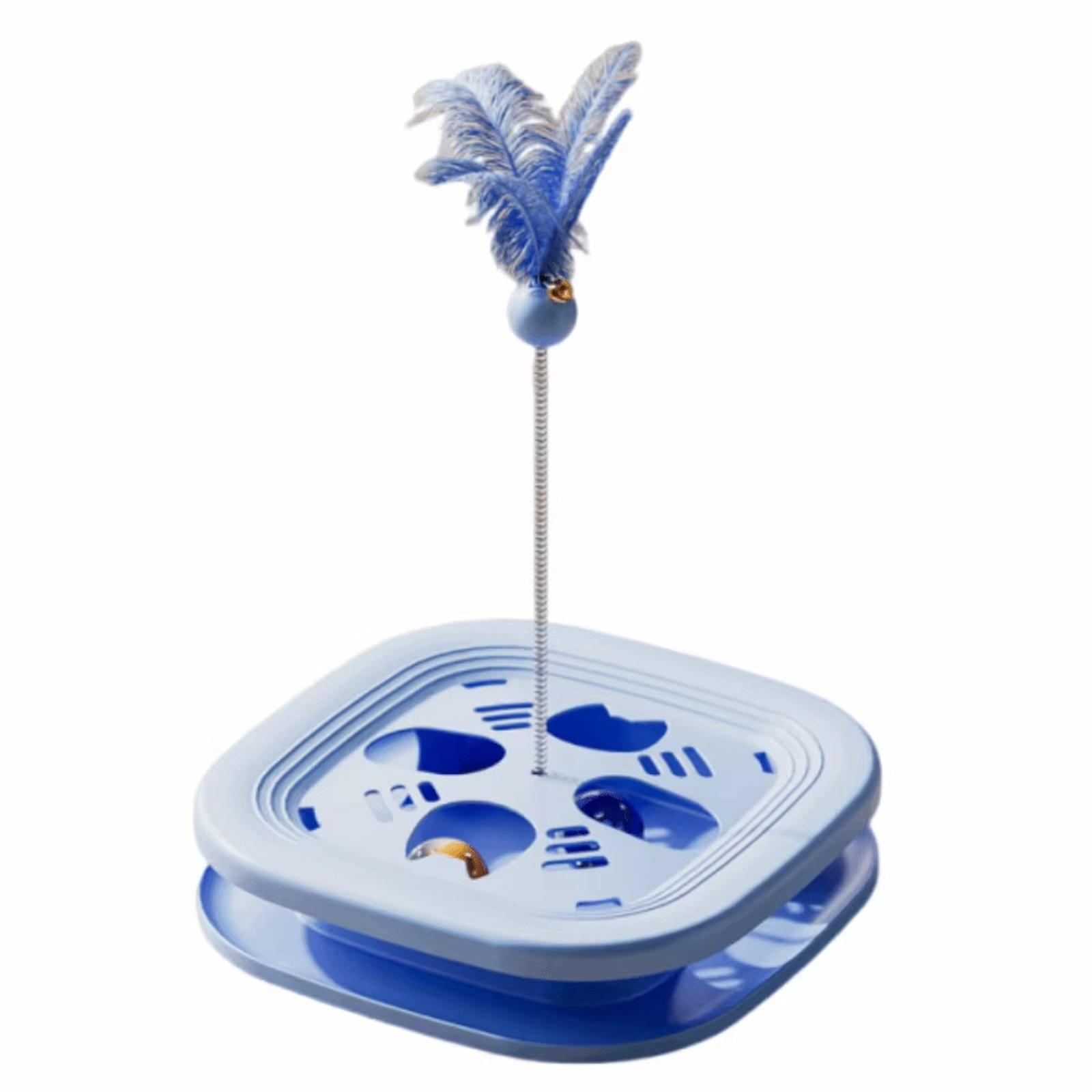 

Interactive Toy, Maze Game Balls, Puzzle Accessory, Teaser Wand Equipment, Enrichment Tool one size синій