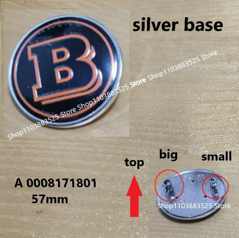1pcs 38/57mm Car Front Hood Emblem Badge Bonnet For BRABUS W204 W205 W207 W206 W177 W212 W213 W221 W246 GLA GLC CLA Accessories