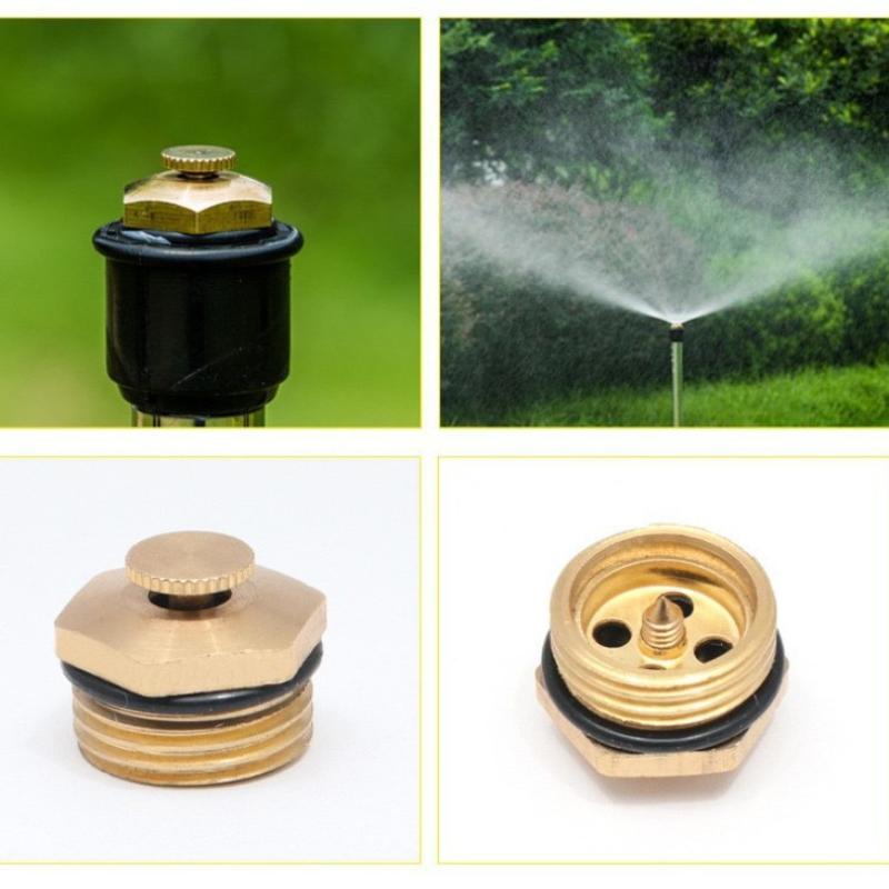 Verstellbares Gartensprenger-Düsenset aus Messing mit verschiedenen Sprühmustern zur Rasenbewässerung, Terrassenbewässerung und Pflanzenbewässerung
