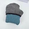 Warm Knitted Gloves for Men Winter Double Layer Thickened and Velvet for Cold Protection