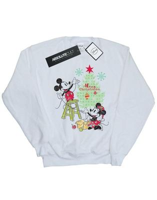 Boys Mickey And Minnie Christmas Tree Sweatshirt