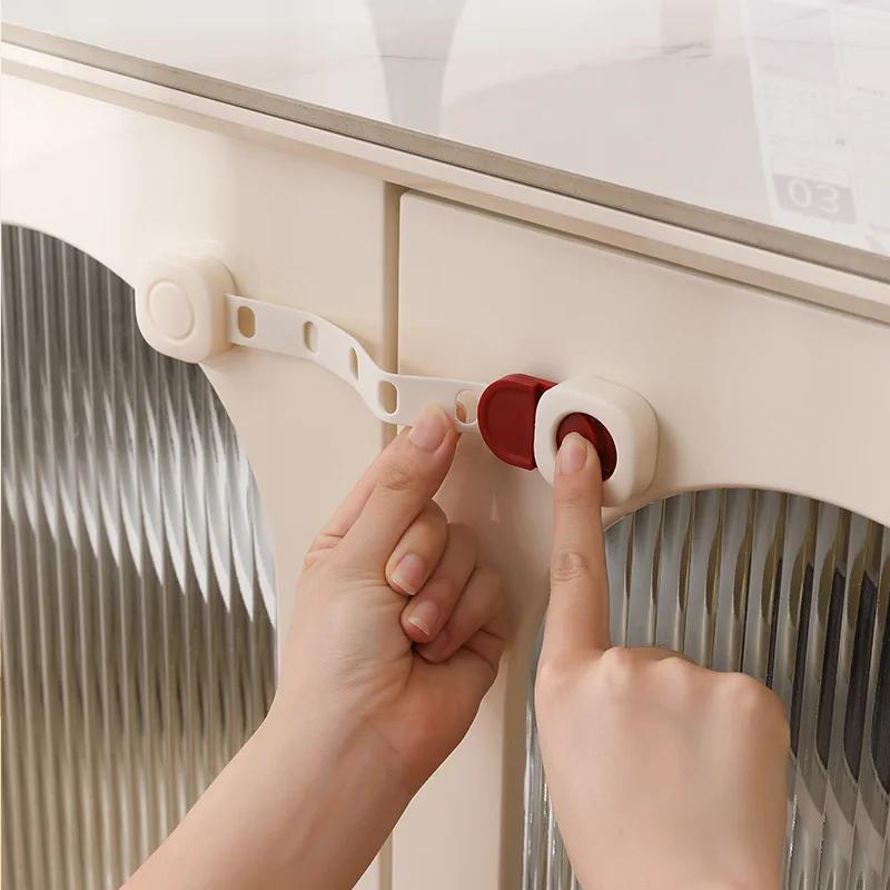 Anti Opening Child Safety Lock, Drawer Buckle, Baby Anti Pinch Cabinet Lock, Refrigerator Door Lock Hardware