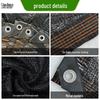 Churong Black Sunshade Net with Hemmed Edges