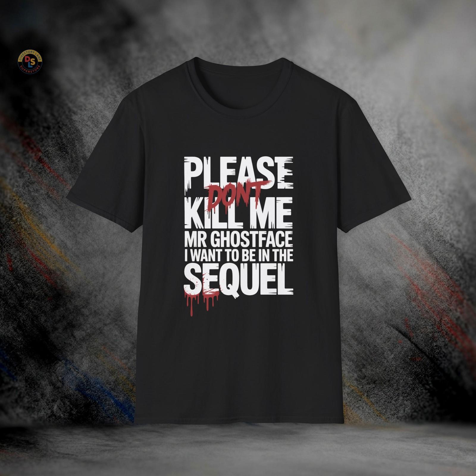 Please Don’t Kill Me Mr. Ghostface Scream T-Shirt | Softstyle Tee M