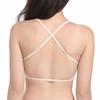Women Invisible Bra Deep U Plunge Bras Backless Top for Dresses Sexy Lingerie with Transparent Strap Push Up Strapless Underwea