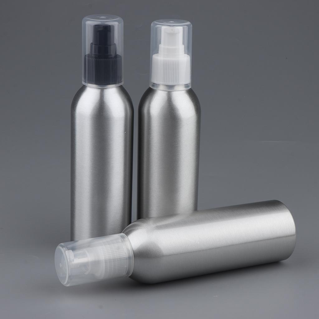 8oz Empty Aluminum Bottle with Pump Containers 2Pcs