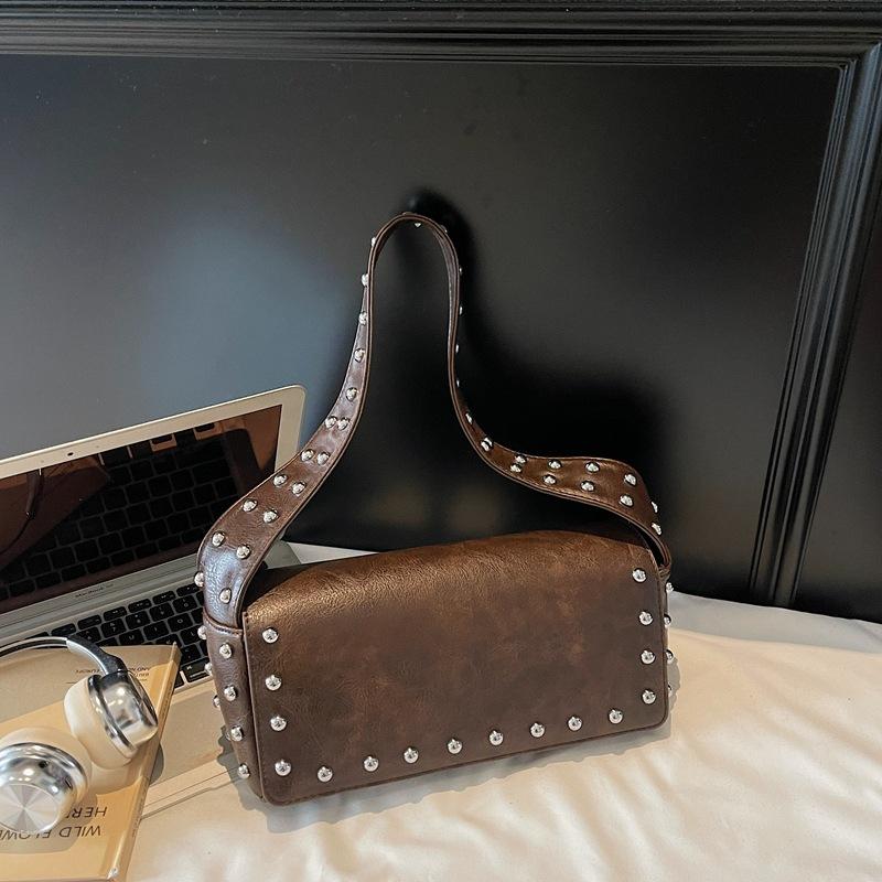 Sweet Cool Spicy Girl Style Women 2026 Fashionable Simple Armpit Designer Luxury Bag 27X10X12CM