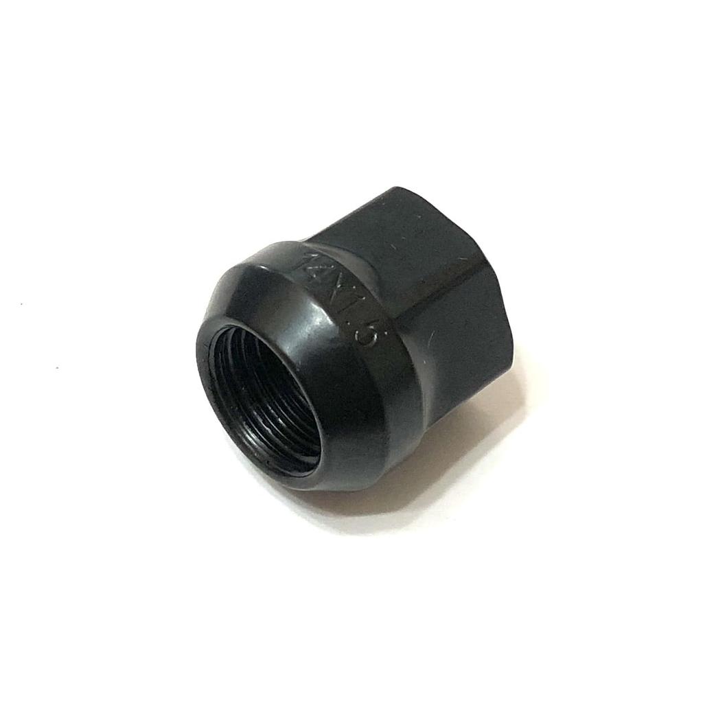 Deepa Ribusu M14 19HEX Black Through Nuts for Toyota Land Cruiser Lexus P1.5 (20 Pieces) 100/200, LS460/LS600/LX570/LC500/Tundra/Sequoia