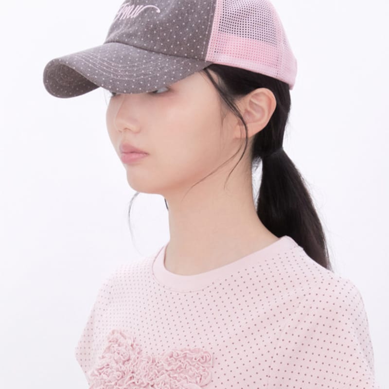 

Inner museum Cotton Dot Two-tone Trucker Cap (COCOA) COCOA