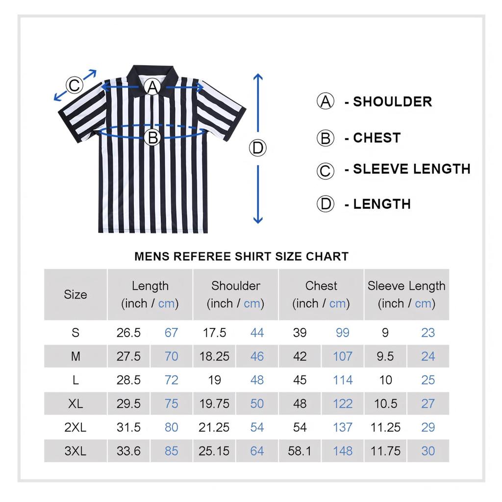 [Top Tie] Men's Referee Uniform, Short-Sleeve Shirt, Sweat-Wicking, Quick-Drying, Lightweight, with Zipper, for Soccer, Basketball, and Other Sports -
