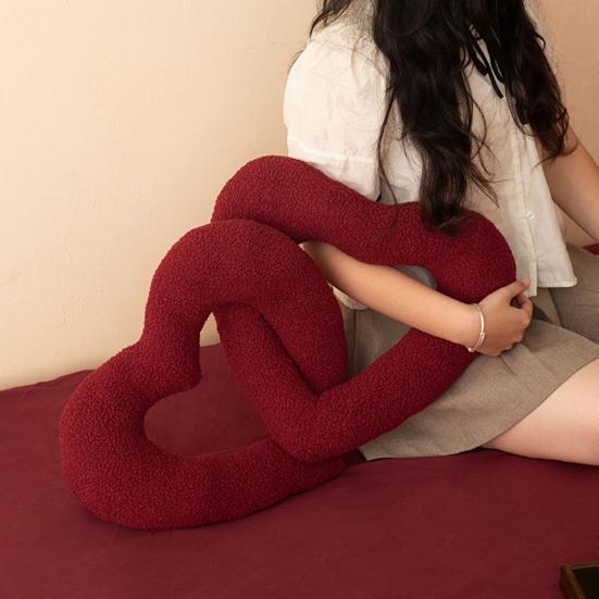 Red Love Knot Plush Pillow Sofa Chair Cushion Relaxing Atmosphere Pillow Wedding Valentine's Day